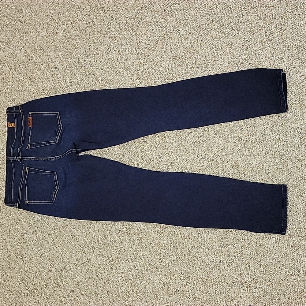 7 For All Mankind Dark Blue Ankle Skinny B (Air) Jeans, Women's 26 - Picture 5 of 9